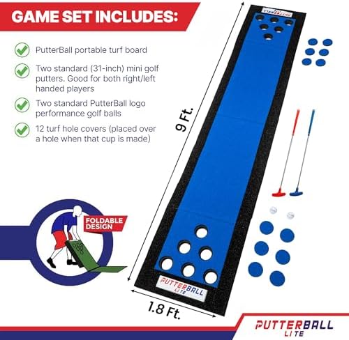 PutterBall Original Golf Putting Game Set – Backyard Putting Green Pong Style - Image 2