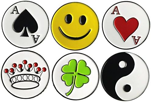 Lot of 10 Golf Ball Markers Assorted Patterns - Image 2