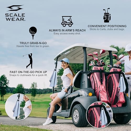 16x24 Magnetic Golf Towel Waffle Weave Ball Marker Included - Image 6