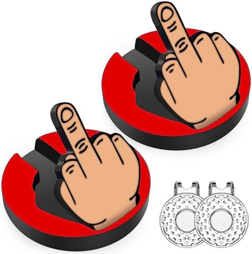 Golf Ball Marker, Middle Finger Ball Marker by LOUSRNMAN