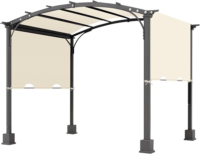 85x208 in Pergola Shade Cover for L-PG080PST Pergola | Beige, Cover Only by Bringingjoytoyourhomelife