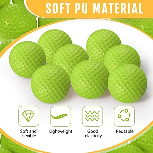 Junkin 24 Pcs Foam Golf Balls Practice Realistic Feel - Image 3