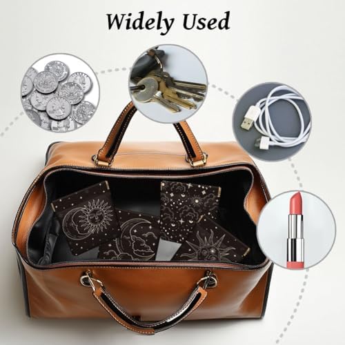 Peacoblue Golf Coin Purse, PU Leather Squeeze Pouch 4PCS - Image 4