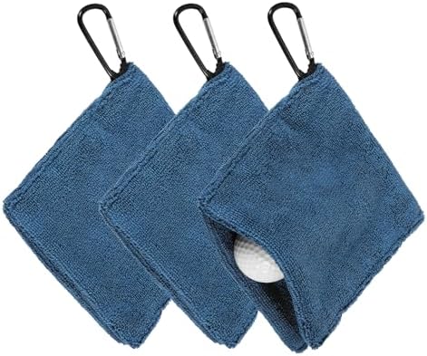 3Pcs Golf Ball Towel 5.5"x5.5" by YELARXI