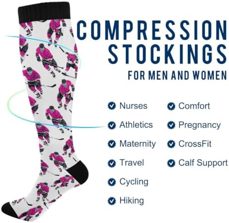 White Baseballs Stitching Compression Sock - Image 5