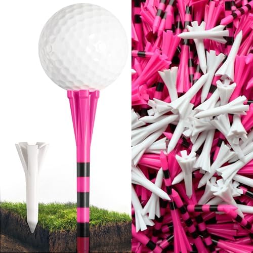 FINGER TEN Golf Tees Plastic 100 Pack by FINGERTENSport