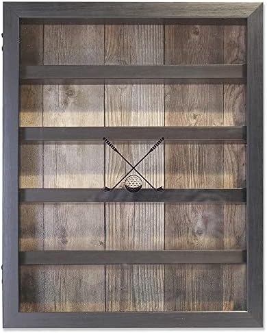 Golf Ball Shadowbox Display Case | 12 Ball & 25 Ball Options | Glass Front Door - Image 4