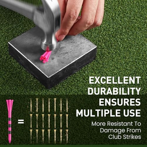 FINGER TEN Golf Tees Plastic 100 Pack - Image 3