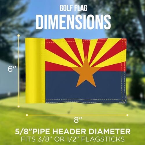 Arizona State Mini Golf Flag, 6 x 8 in - Image 5