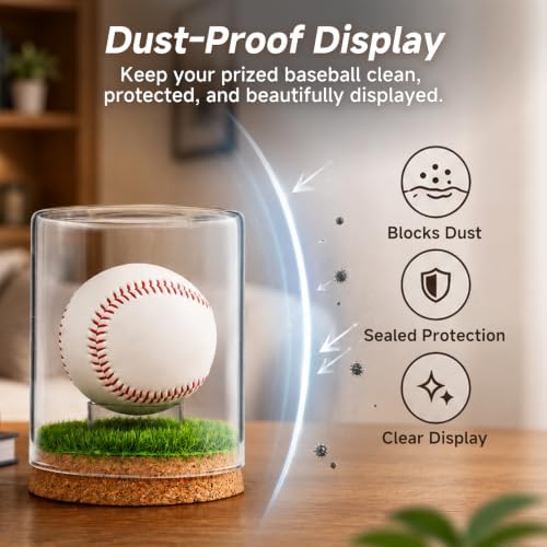 Rocalt Baseball Display Case, Real Glass Holder - Image 2