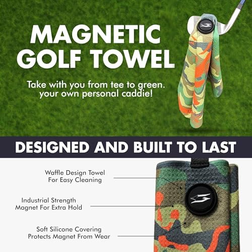 Magnetic Waffle Golf Towel 16x24 - Image 5