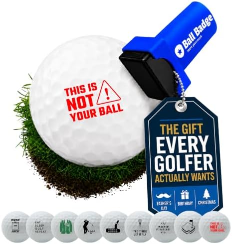 Ball Badge Golf Ball Stamp, Golf Series Self-Inking Ball Marker by AlibiGolf