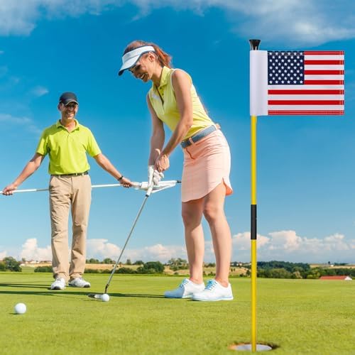 Meooeck 4 Pack Golf Flag Cup Set - Image 3