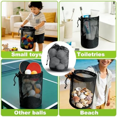 Golf Ball Storage Bag-6 Pack Mesh Bags - Image 6