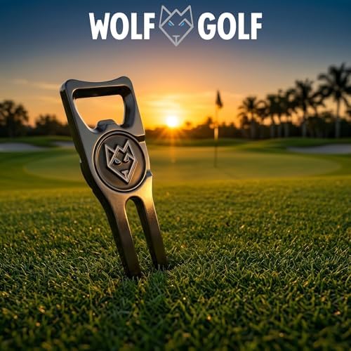 Wolf Golf Towels Divot Repair Tool | 5-in-1 Premium Divot Tool - Image 2