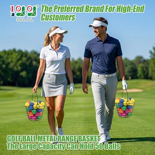 10L0L 2‑Pack Metal Golf Ball Basket - Image 2