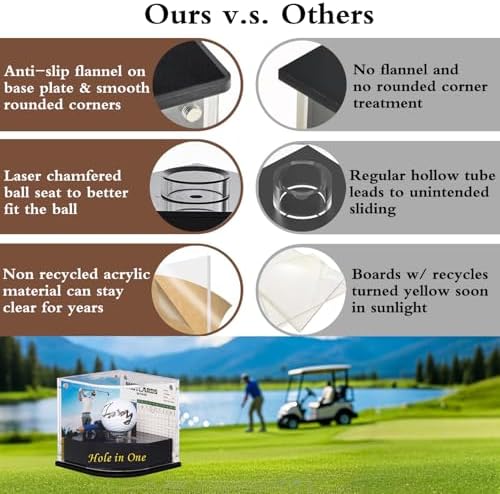 Hole in One Golf Ball Display Case, Curved Lid - Image 4