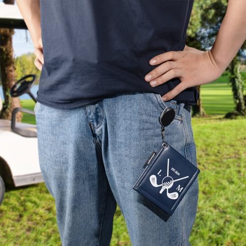 Personalized Golf Ball Leather Towel - Image 3