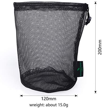 iBasingo 10pcs/lot Black Mesh Bag Nylon Sack Durable Drawstring Net Bag Small - Image 2