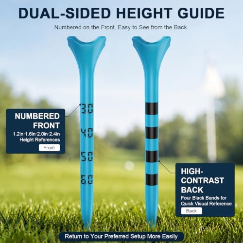 Numbered Plastic Golf Tees, 3-1/4 Inch, 100 Pack - Image 2