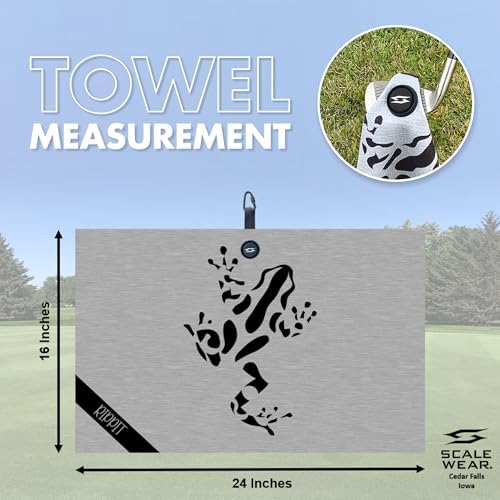 Magnetic Golf Towel 16x24 Waffle Weave - Image 2
