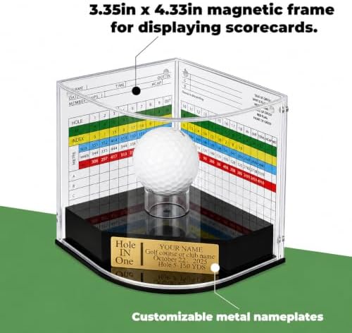 Personalized Hole in One Golf Ball Display Case - Image 6