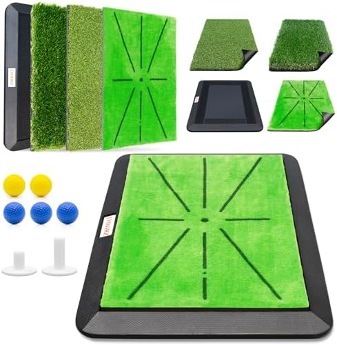 Golf Hitting Mats Training Equipment, Golf Practice Mat by LYDARZ