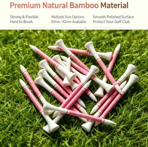 Cute Pink Golf Tees for Women, 50 Pack Golf Ball Tees, Ideal Golf Gift for Wife - Image 5