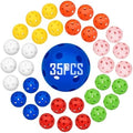35 Pack Practice Golf Balls Limited Flight Plastic Golf Balls 42mm Practice by CasCartCade