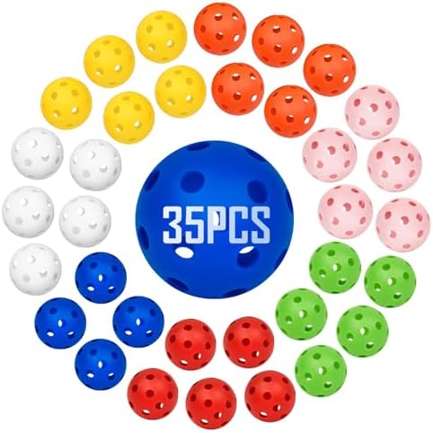 35 Pack Practice Golf Balls Limited Flight Plastic Golf Balls 42mm Practice by CasCartCade