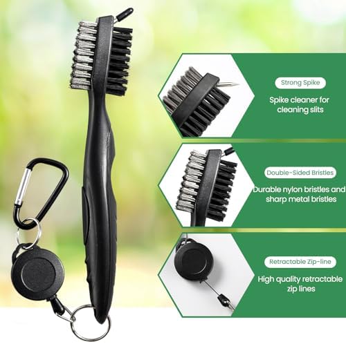 POIKSHARK Golf Club Brush and Club Groove Cleaner - Image 4