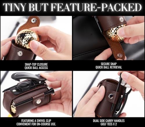 Funny Golf Gifts for Men Golf Ball & Tee Holder - Image 3