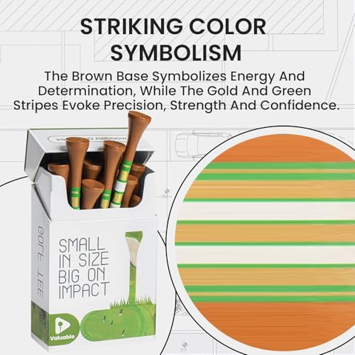 Premium Bamboo Wood Golf Tees Unique Box Design 18-Pack Per Box Value 18/72/180 - Image 5