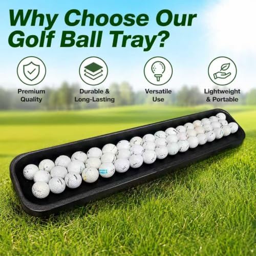 100-Ball Golf Tray for Hitting Mats & Simulators - - Image 7