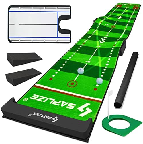 SAPLIZE Golf Putting Mat, Visible Trajectory Tracing, by SAPLIZE