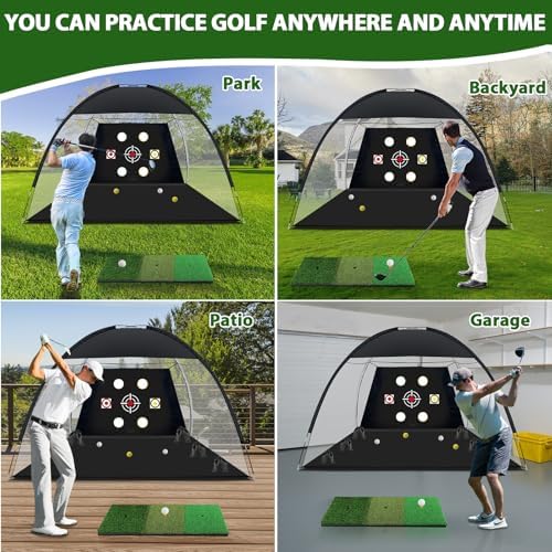 Golf Net, 10x7 Ft Practice Hitting Golf Net - Image 7