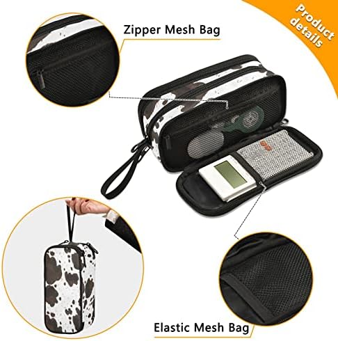 ZAZYXTJ Cow Print Pencil Case Large Capacity Pencil Pouch - Image 2