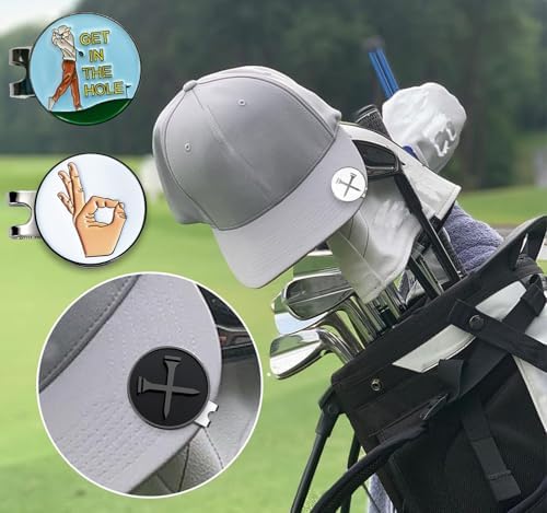 Adhere Golf Ball Markers with Strong Magnetic Hat Clip - Image 5