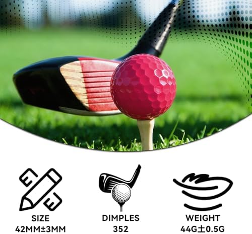 Colored Golf Balls, High Visibility Easy to Find, Blank No Logo - Image 5
