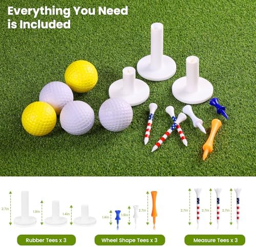 Golf Mat, 5x4ft/6x4ft Large Golf Hitting Mats - Image 5