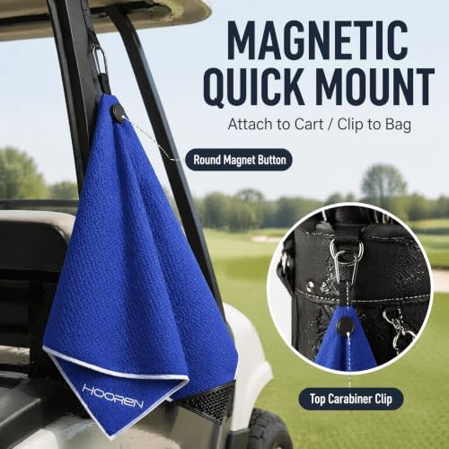 Magnetic Golf Towel, 4-in-1 Golf Club Cleaning Kit - Image 4