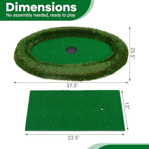 ULTIMATE Floating Golf Green for Pool, Floating Chipping Green Mat w/Hitting Mat - Image 7