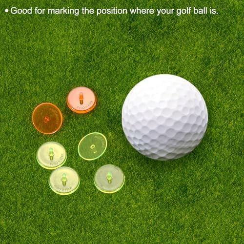 PATIKIL Golf Ball Marker, Pack Round Transparent Flat Position Mark Places - Image 5