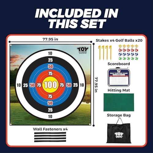 TOY Life Chipping Golf Practice Mats Golf Game Training Mat Indoor Outdoor Games - Image 3