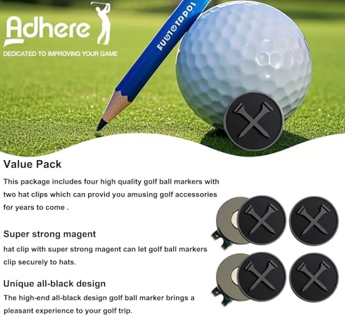 Adhere Golf Ball Markers with Strong Magnetic Hat Clip - Image 7