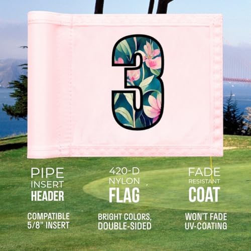 Golf Flag 8x6 Inch – 420D Nylon Double-Sided Mini Pin Flag - Image 5