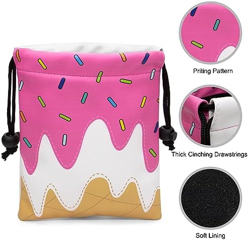 Golf Valuables Pouch Bag with Drawstrings Closure - Image 3