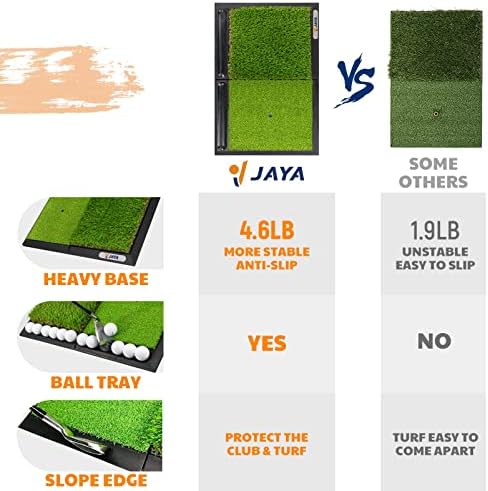JAYA Golf Hitting Mat with Heavy Rubber Base, Foldable Golf Practice Mat - Image 3