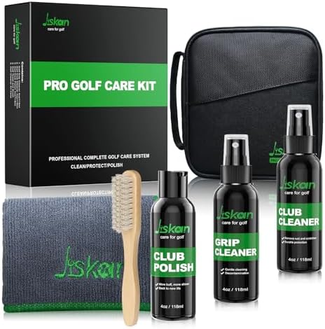 Jiskan Pro Golf Care Kit System Includes Golf Grip Cleaner Club Cleaner Club by Jiskan