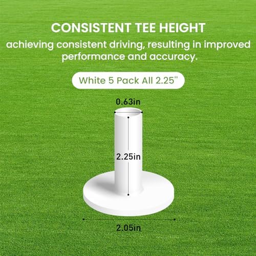 FINGER TEN Rubber Golf Tees for Mats 5 Pack - Image 2